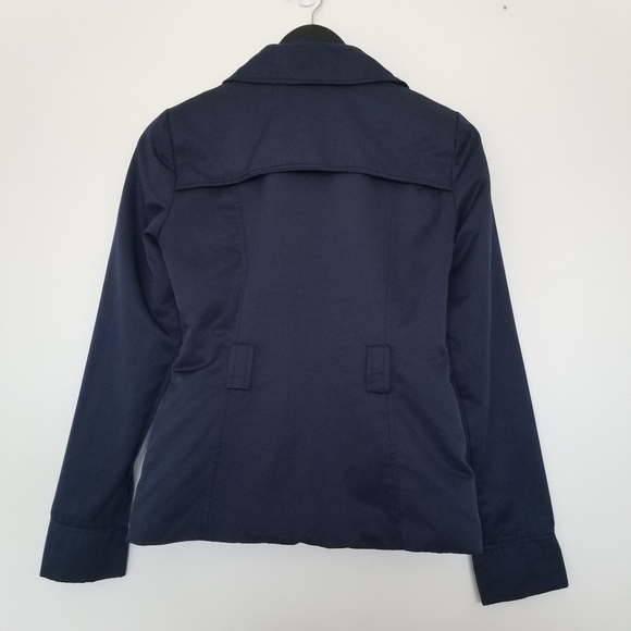 Vero Moda navy blue short trench coat lined - Picture 2 of 10